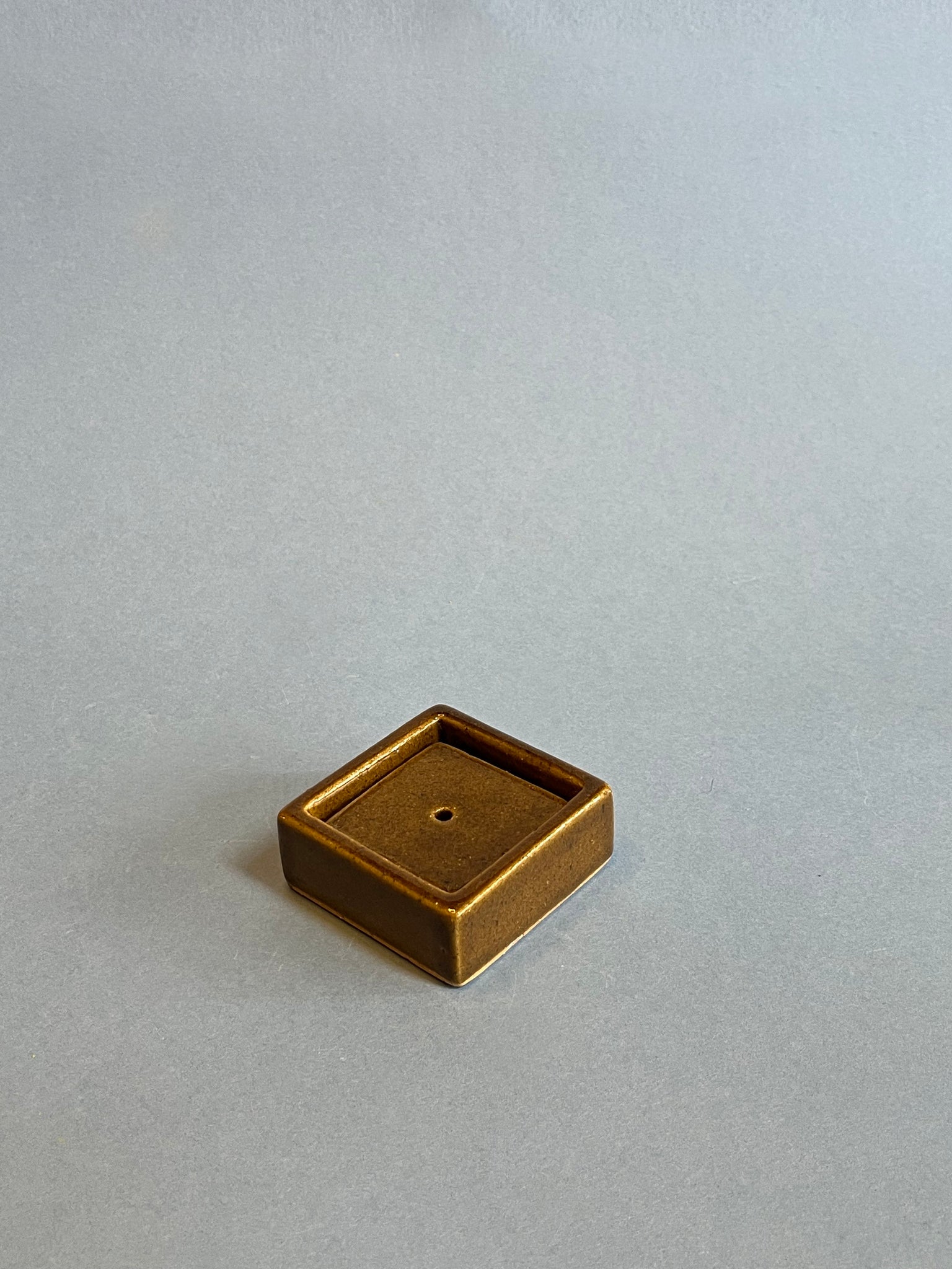 Square Soap Dish in Amber